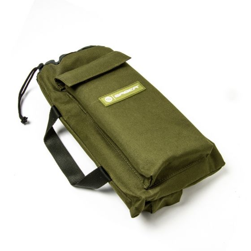 Saber - LowPro Compact Pod - Matte Black Finish - Fishing Rod Holder - Fishing Rod Holder & Carry Bag - Fishing Tackle - Ultra Compact - Fully Adjustable Capsule Tray