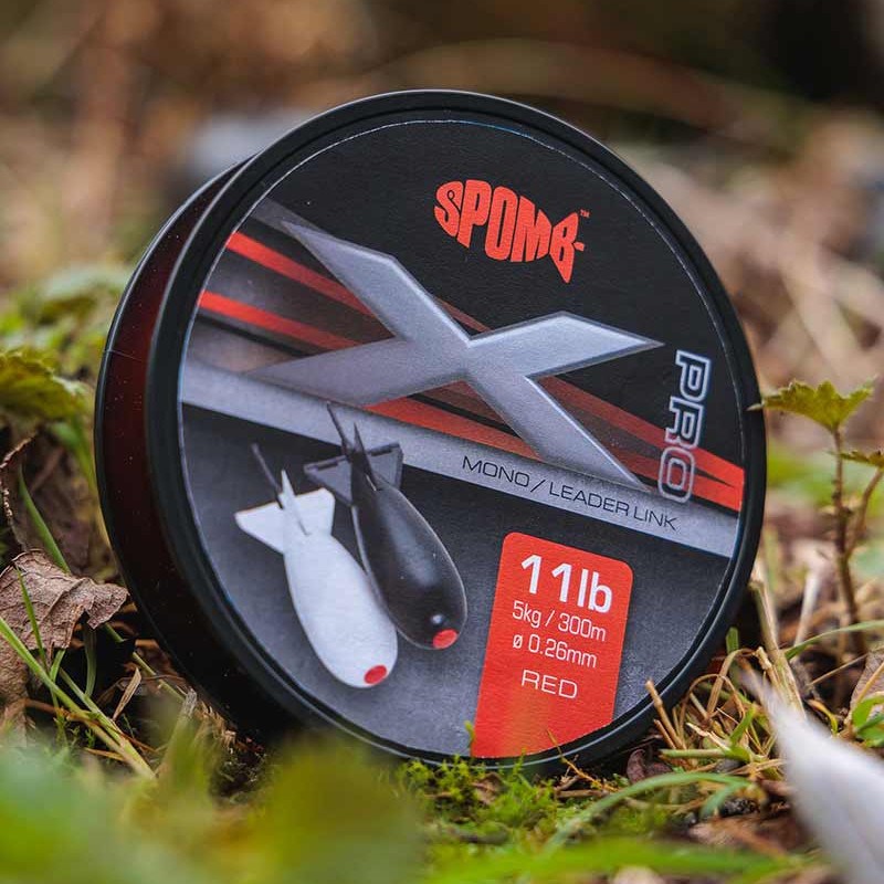 Cordon De Pêche Monofilament Spomb X Pro – 0,26 Mm, 11 Lbs, 300 M, Rouge
