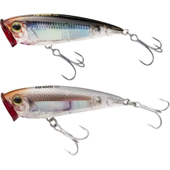 Yo-Zuri R1412-GHCS 3D Inshore Popper - Esca Artificiale Per Pesca In Mare, 120mm, 4-3/4, Colore Chartreuse, Con Finitura Prisma 3D Olografica, Ami Treble