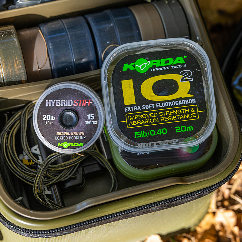 Korda IQ & IQ2 Fluorocarbon Hooklink 20 M – Il Leader Per La Pesca Alla Carpa Professionale