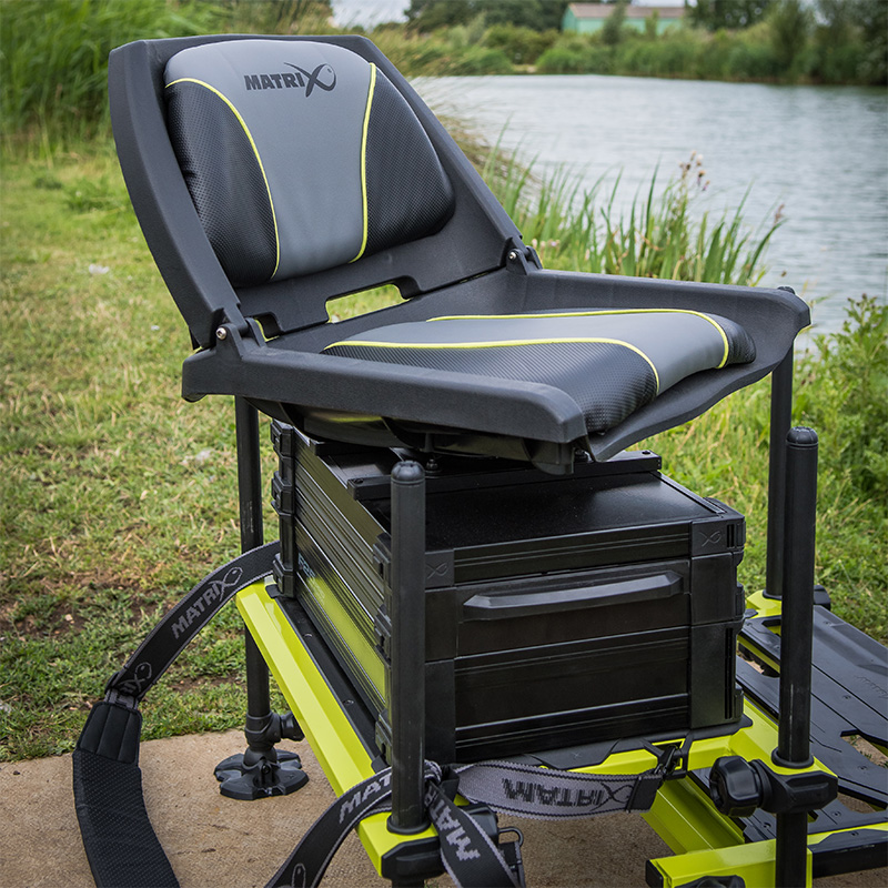 Swivel Seat Fishing Seat Box With Wheels Matrix F25 Pro Swivel