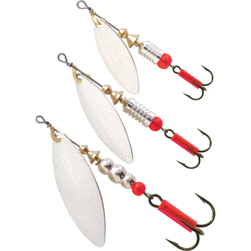 Mepps Aglia Long Heavy Silver/Red Dots #3/24g