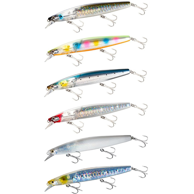 Leurre Shimano Exsence Silent Assassin 129F - Wobbler Bar Flash Boost Red Head