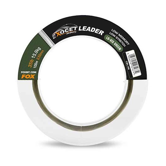 Fox Exocet Pro Leader Affusolato Pesca Carpa - Morbido E Bassa Visibilità (3x12m, 7,3-15,9 Kg / 0,37-0,57 Mm)