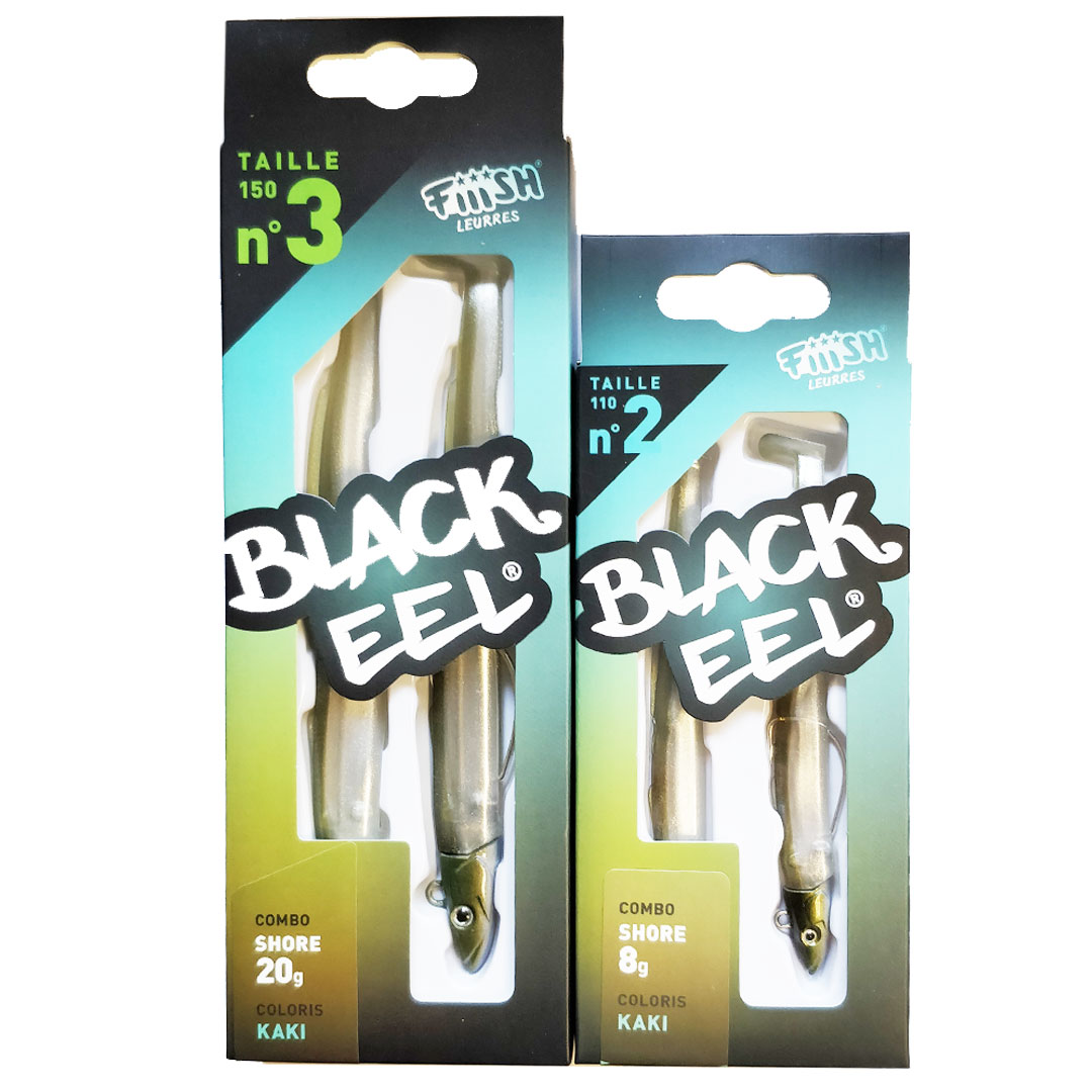 Leurre Fiiish Combo Shallow Black Eel N°3 – 15 Cm, 10 G – Green Shiner – Pour Pêche Sportive