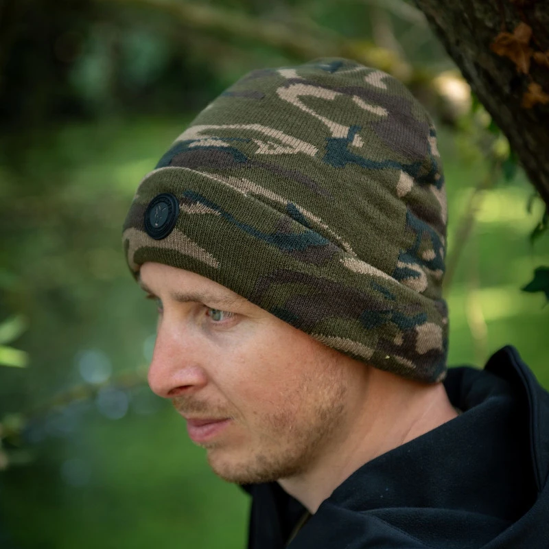 Fox Camo Sherpa Tec Beanie Hat - £10.99