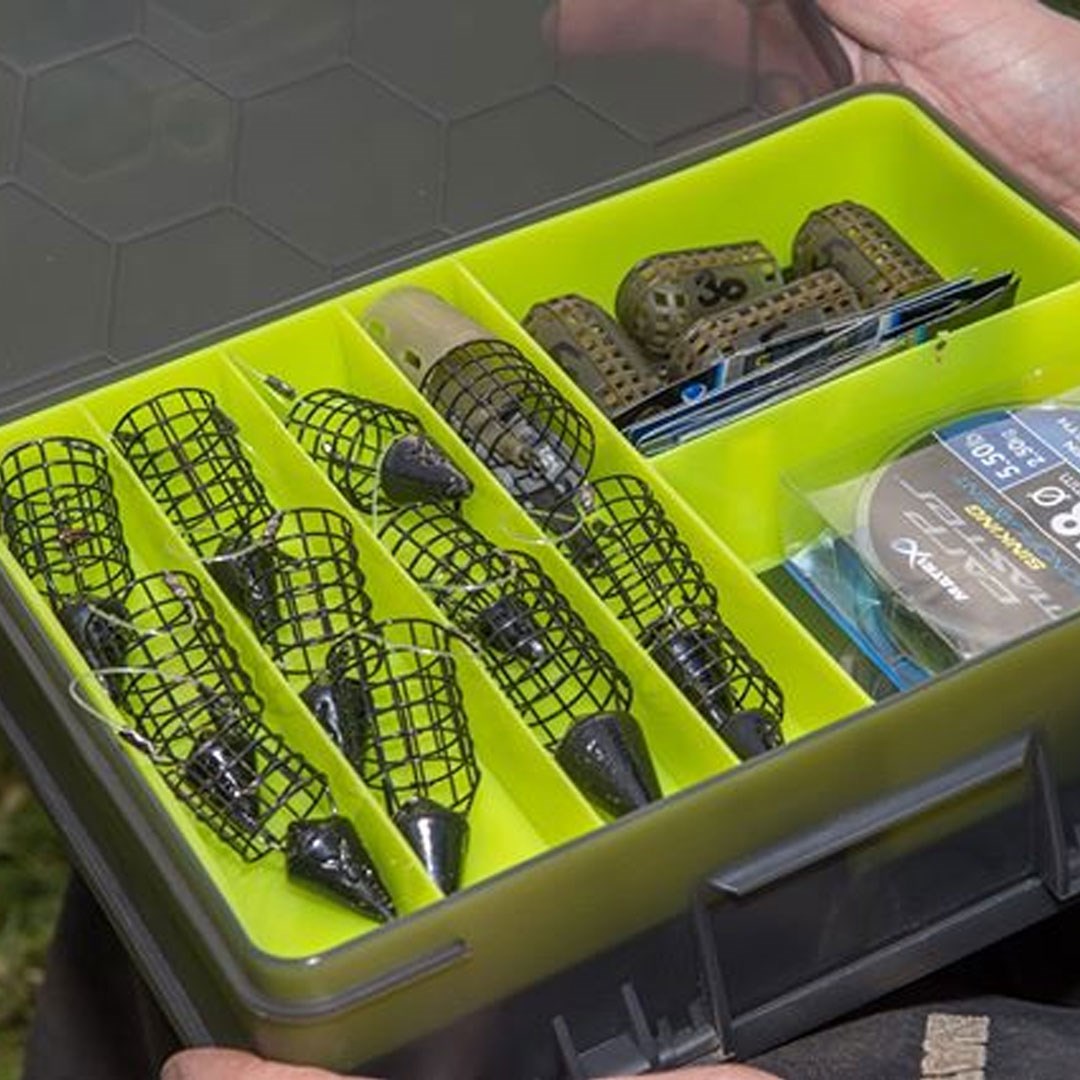 Matrix Double Sided Feeder Tackle Box