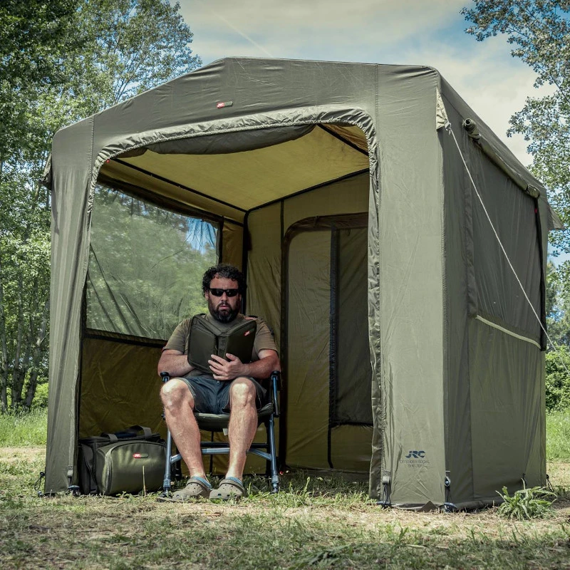 JRC Social Shelter Tienda Gazebo Pesca de Carpas Vivac Multiuso Base Camp A0764