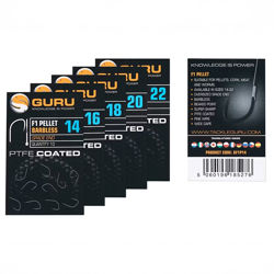 Guru F1 Pellet Barbless Spade End Hooks