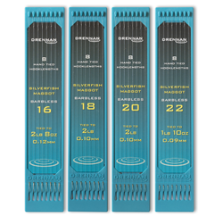 Drennan Barbless Silverfish Maggot Hooklength Plate 6inch