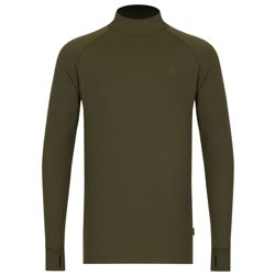Korda Mock Neck Thermal LS Shirts Dark Olive
