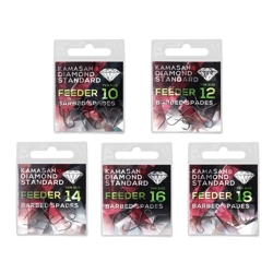 Kamasan Diamond Standard Feeder Barbed Hooks