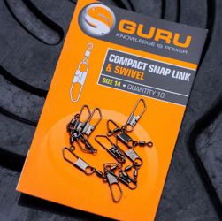 Guru Taille 11 Snap Link & Pivot - Accessoire Pêche Pour Montages Précis