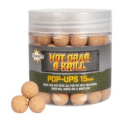 Dynamite Baits Hot Crab & Krill Food Bait Pop Ups 15mm