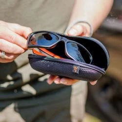 Fox Collection Wraps Black Orange Sunglasses