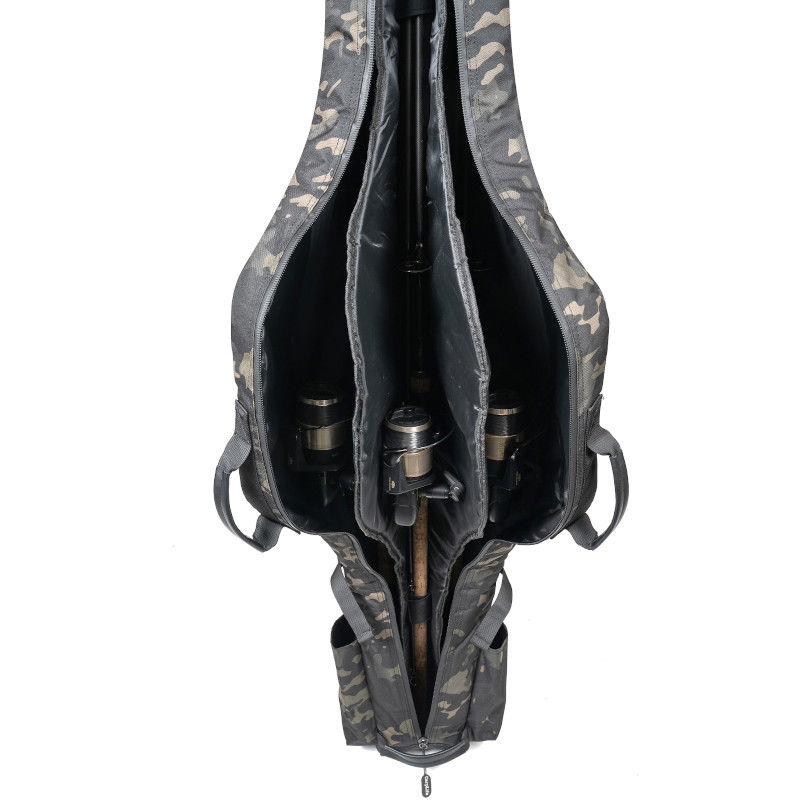 CarpLife Eclipse Camo 12ft 3-Rod Holdall - Fishing Rod Carrier Bag For Carp Anglers