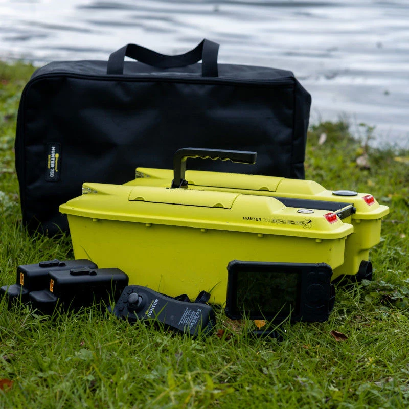 Ridge Monkey Hunter 750 Echo Bait Boat Hi-Vis & FOC Spare Batteries