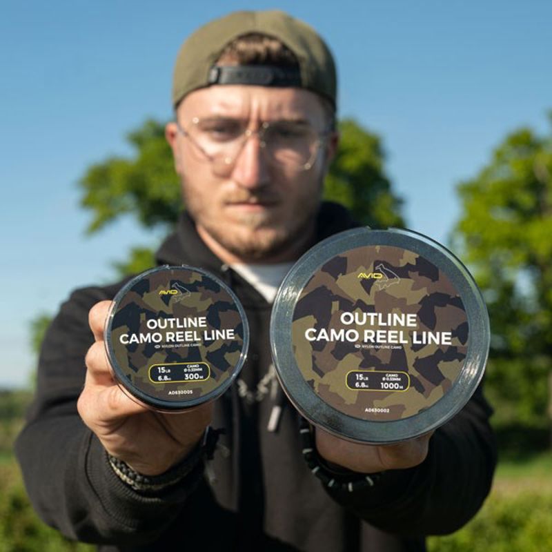Avid Carp Outline Camo Reel Line 1000m
